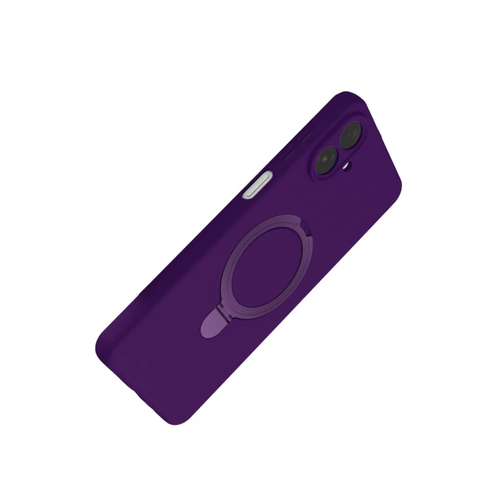 CPT05 Samsung Galaxy A07 4G Regal Magsafe Standlı Kapak - Derin Mor