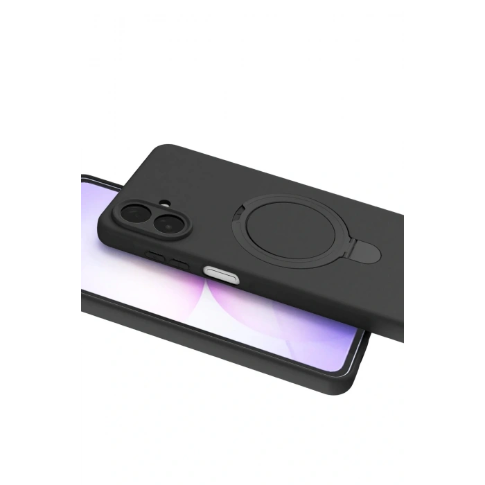 CPT05 Samsung Galaxy A07 4G Regal Magsafe Standlı Kapak - Siyah