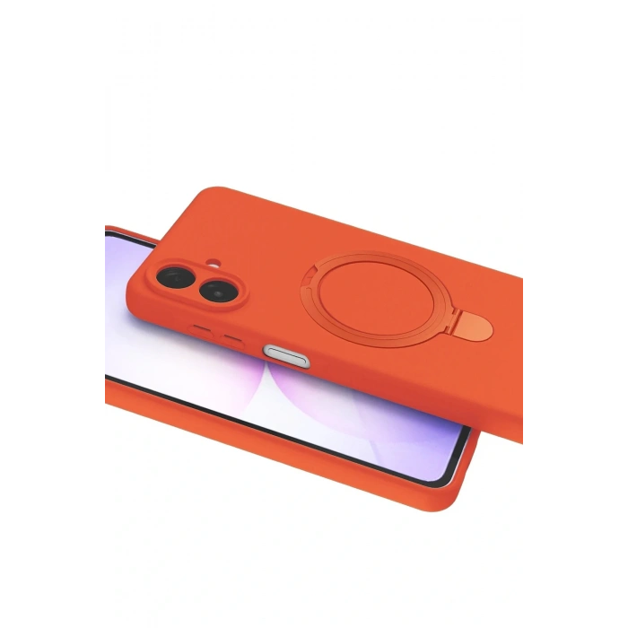 CPT05 Samsung Galaxy A07 4G Regal Magsafe Standlı Kapak - Turuncu