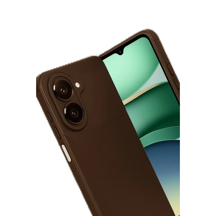 CPT05 Samsung Galaxy A07 Auto Focus Karbon Kapak - Kahverengi