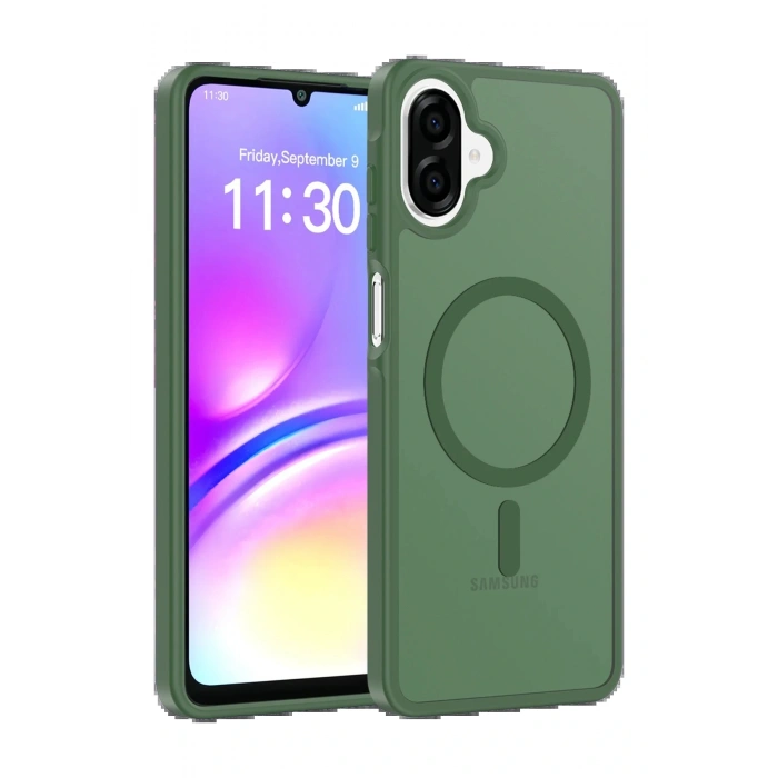 CPT05 Samsung Galaxy A07 Jota Magsafe Kapak - Koyu Yeşil