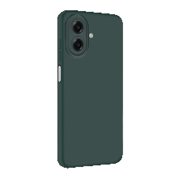 CPT05 Samsung Galaxy A07 Nano içi Kadife Silikon - K.Yeşil