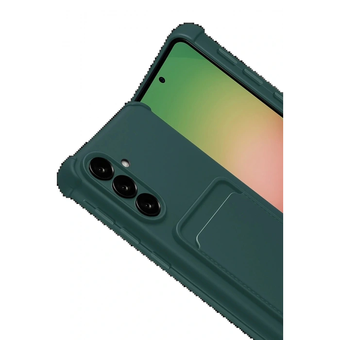 CPT05 Samsung Galaxy A17 5G Kelvin Kartvizitli Silikon - Koyu Yeşil