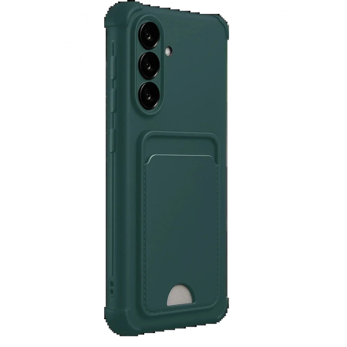 CPT05 Samsung Galaxy A17 5G Kelvin Kartvizitli Silikon - Koyu Yeşil