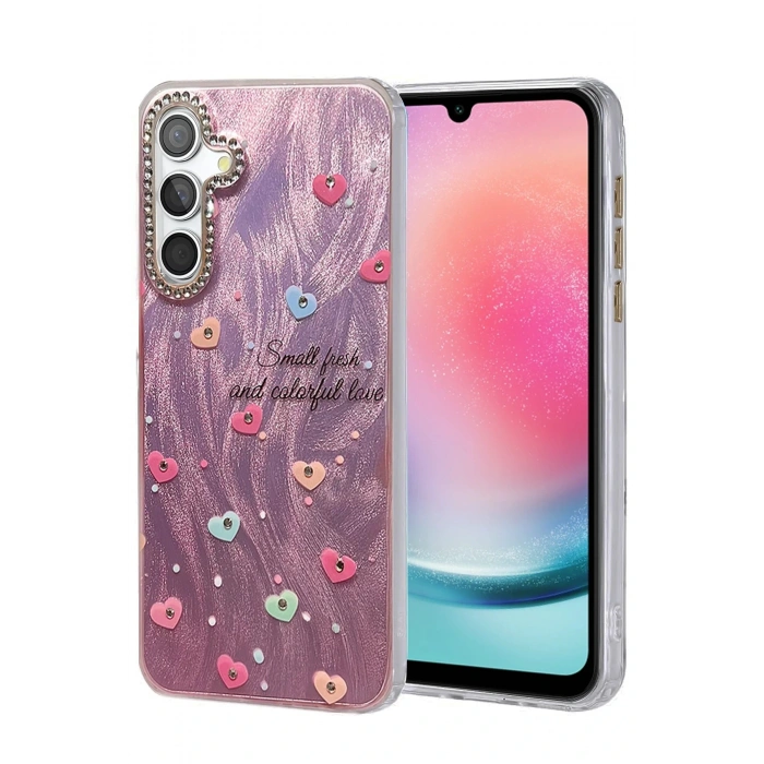 CPT05 Samsung Galaxy A24 4G Kılıf Blade Aynalı Desenli Kapak - Desen 8