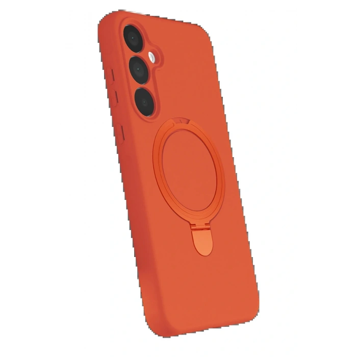 CPT05 Samsung Galaxy A25 5G Regal Magsafe Standlı Kapak - Turuncu