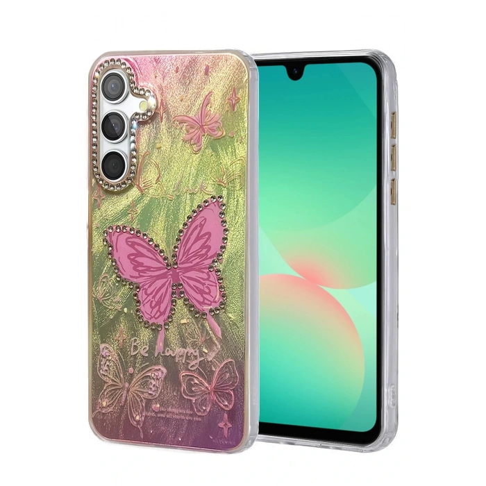 CPT05 Samsung Galaxy A26 Kılıf Blade Aynalı Desenli Kapak - Desen 5