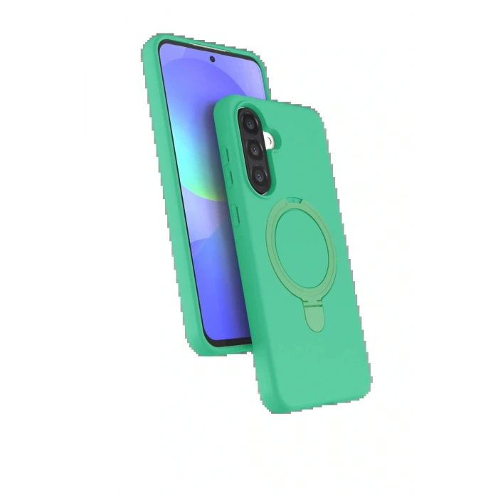 CPT05 Samsung Galaxy A26 Regal Magsafe Standlı Kapak - Yeşil