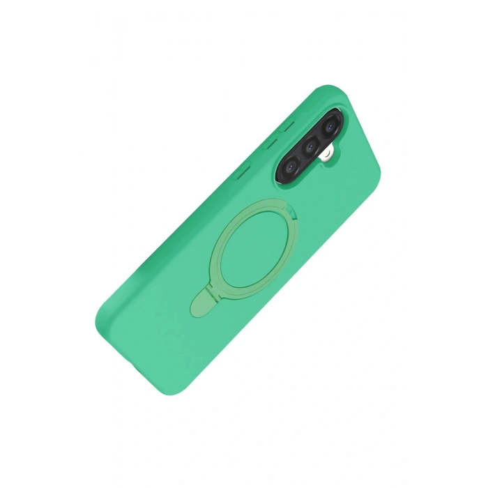 CPT05 Samsung Galaxy A26 Regal Magsafe Standlı Kapak - Yeşil