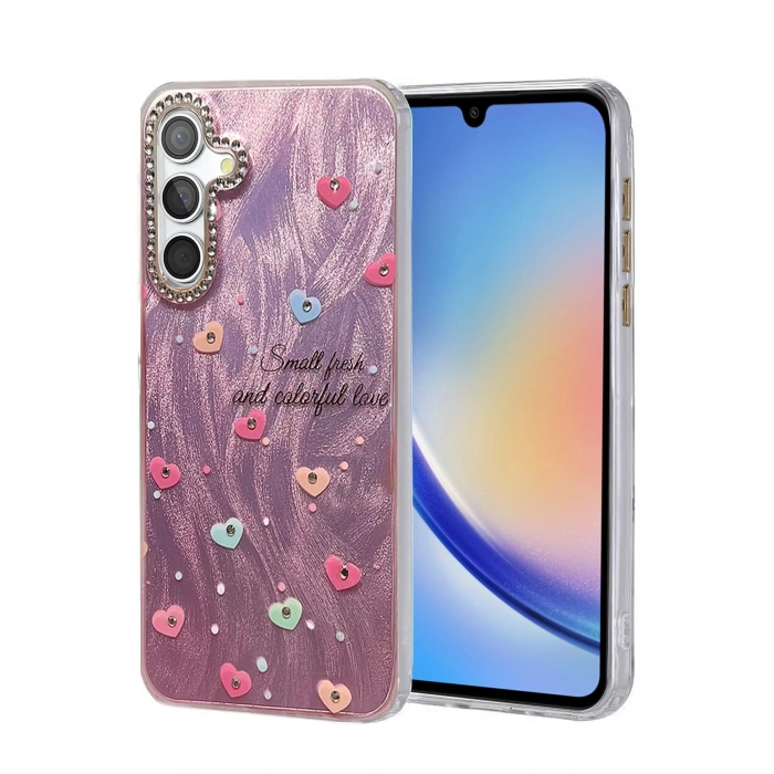 CPT05 Samsung Galaxy A34 5G Kılıf Blade Aynalı Desenli Kapak - Desen 8