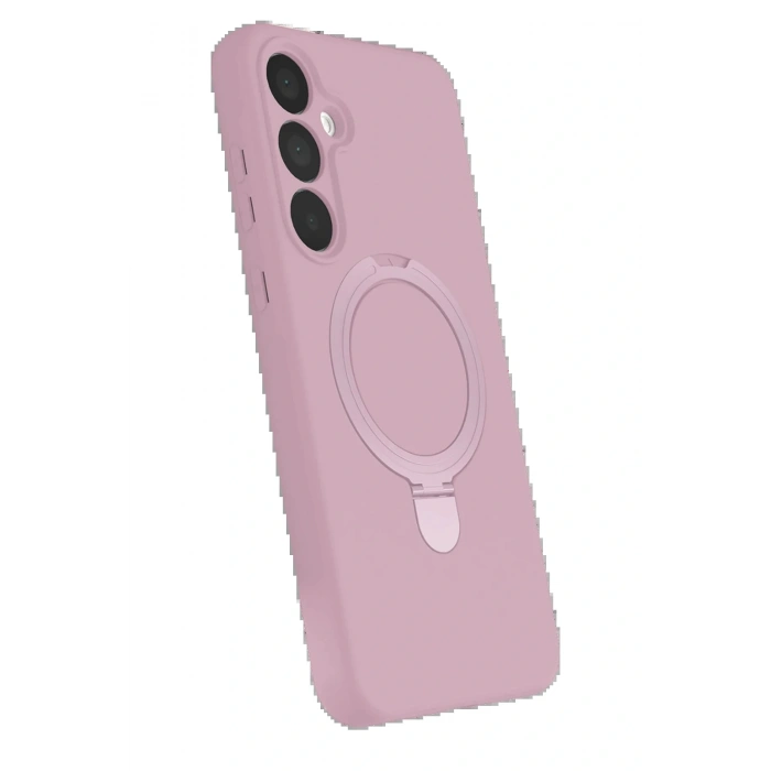 CPT05 Samsung Galaxy A35 5G Regal Magsafe Standlı Kapak - Açık Pembe