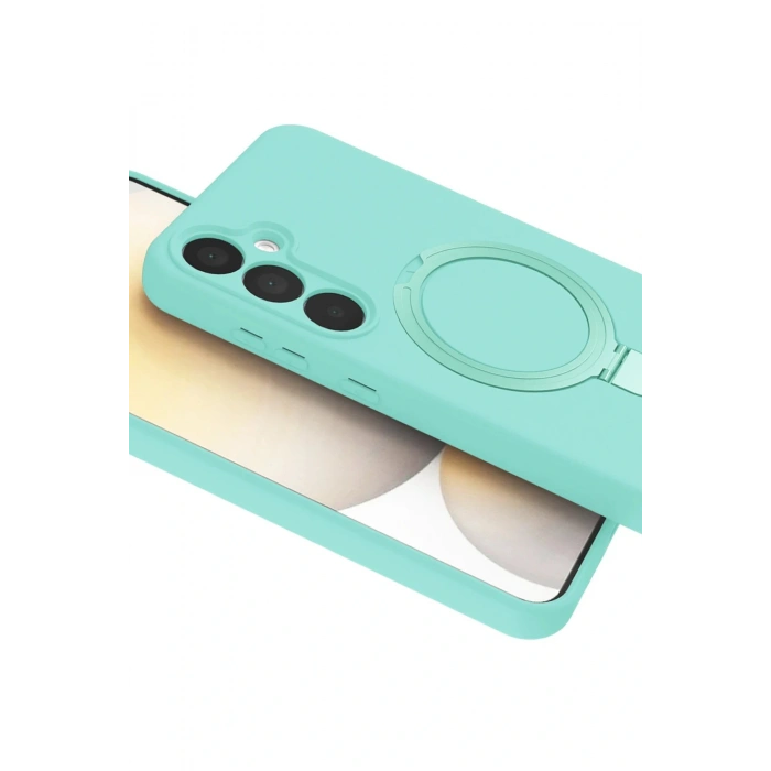 CPT05 Samsung Galaxy A35 5G Regal Magsafe Standlı Kapak - Su Yeşili