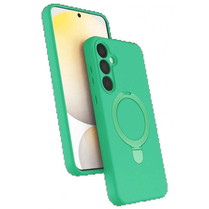 CPT05 Samsung Galaxy A35 5G Regal Magsafe Standlı Kapak - Yeşil
