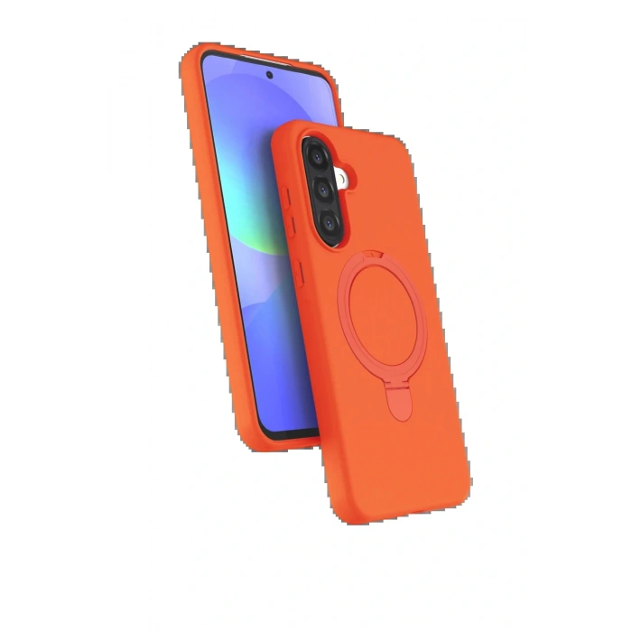 CPT05 Samsung Galaxy A36 Regal Magsafe Standlı Kapak - Turuncu