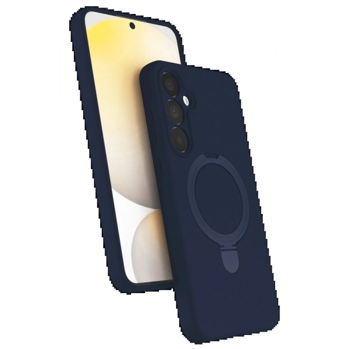 CPT05 Samsung Galaxy A55 5G Regal Magsafe Standlı Kapak - Lacivert