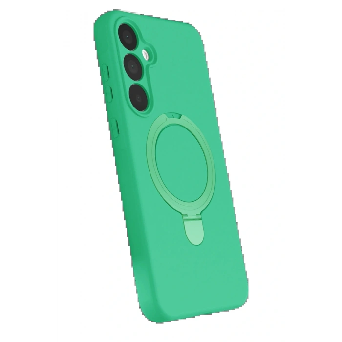 CPT05 Samsung Galaxy A55 5G Regal Magsafe Standlı Kapak - Yeşil