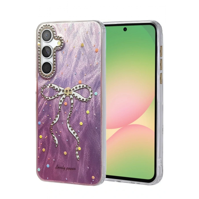 CPT05 Samsung Galaxy A56 Kılıf Blade Aynalı Desenli Kapak - Desen 1