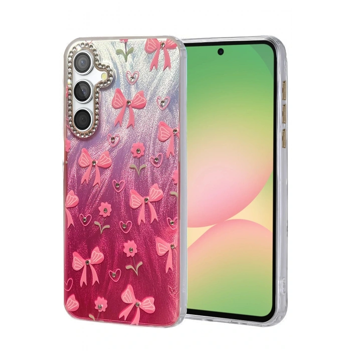 CPT05 Samsung Galaxy A56 Kılıf Blade Aynalı Desenli Kapak - Desen 3