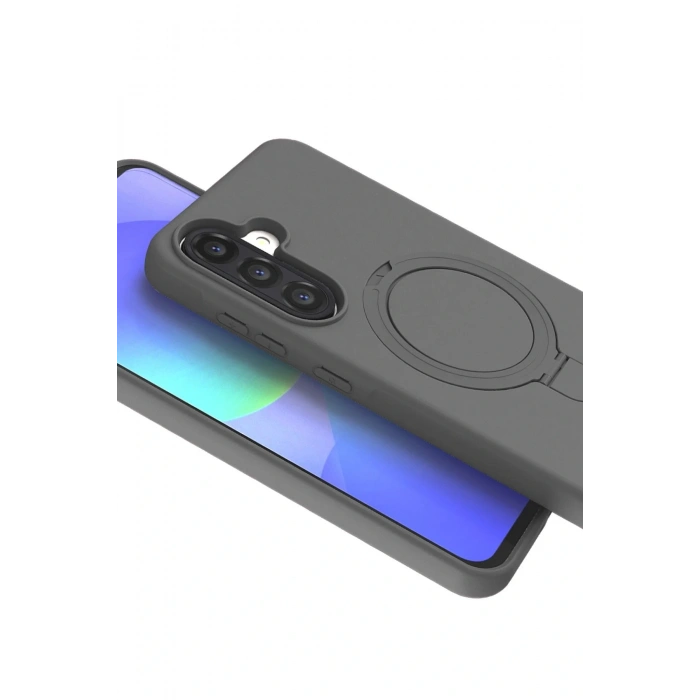CPT05 Samsung Galaxy A56 Regal Magsafe Standlı Kapak - Titan Gri