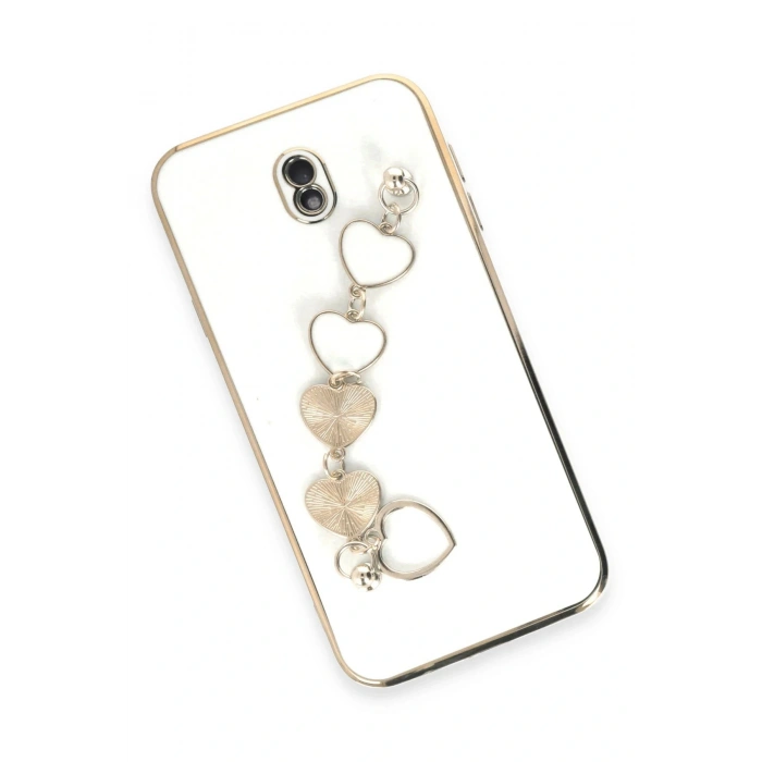 CPT05 Samsung Galaxy J7 Pro / J730 Kılıf Esila Silikon - Beyaz