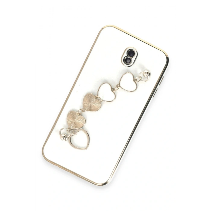 CPT05 Samsung Galaxy J7 Pro / J730 Kılıf Esila Silikon - Beyaz