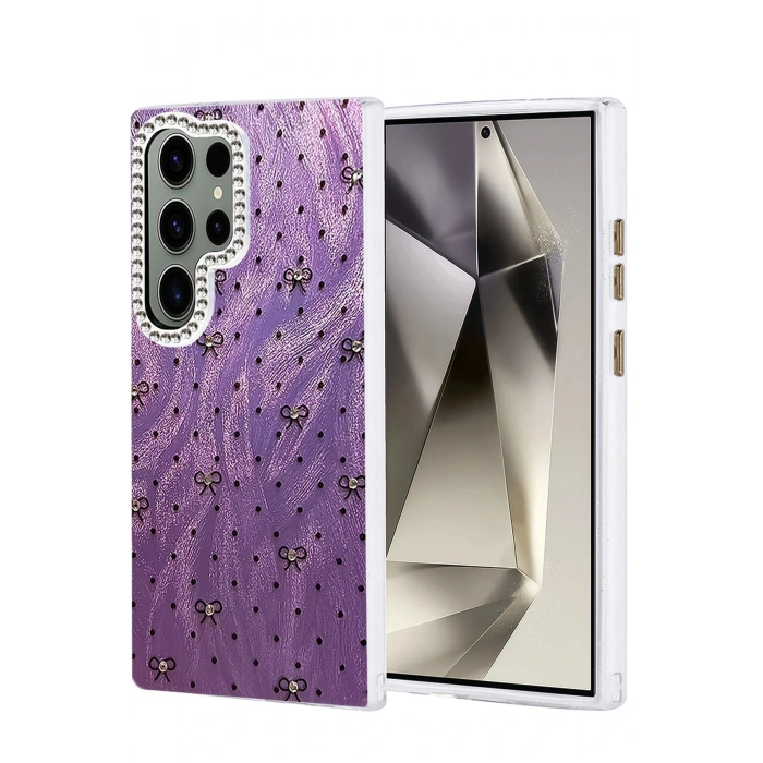 CPT05 Samsung Galaxy S23 Ultra Kılıf Blade Aynalı Desenli Kapak - Desen 2