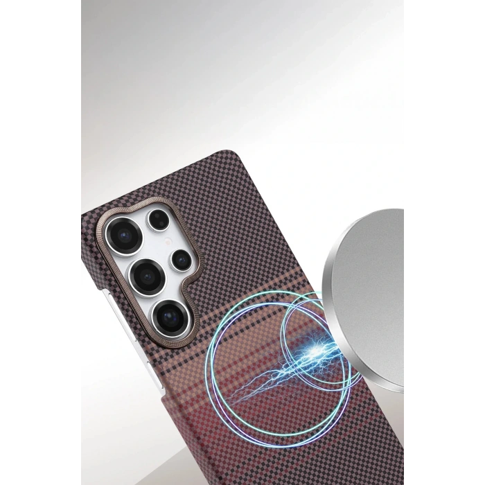 CPT05 Samsung Galaxy S23 Ultra Vega Magsafe Kapak - Çöl Titanyum