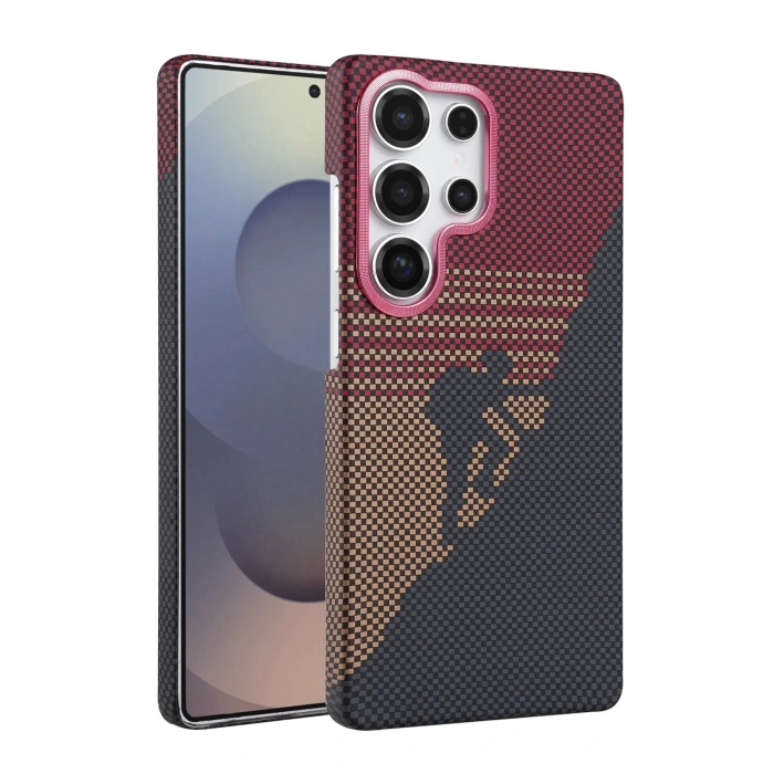 CPT05 Samsung Galaxy S23 Ultra Vega Magsafe Kapak - Kırmızı