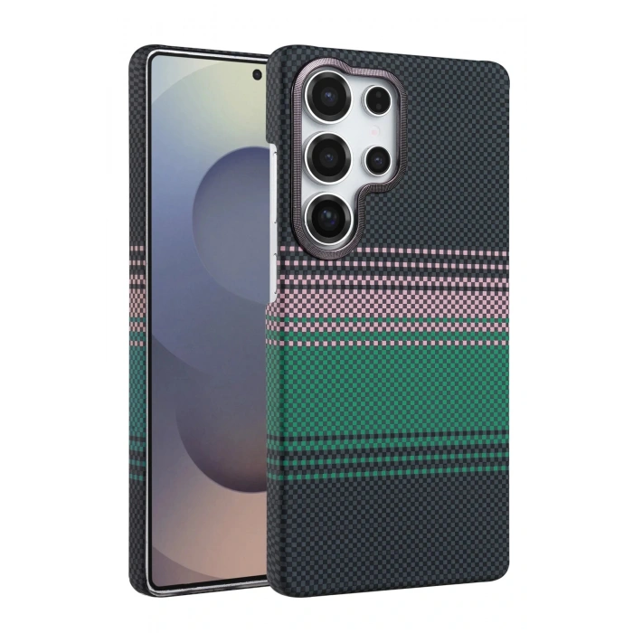 CPT05 Samsung Galaxy S23 Ultra Vega Magsafe Kapak - Yeşil