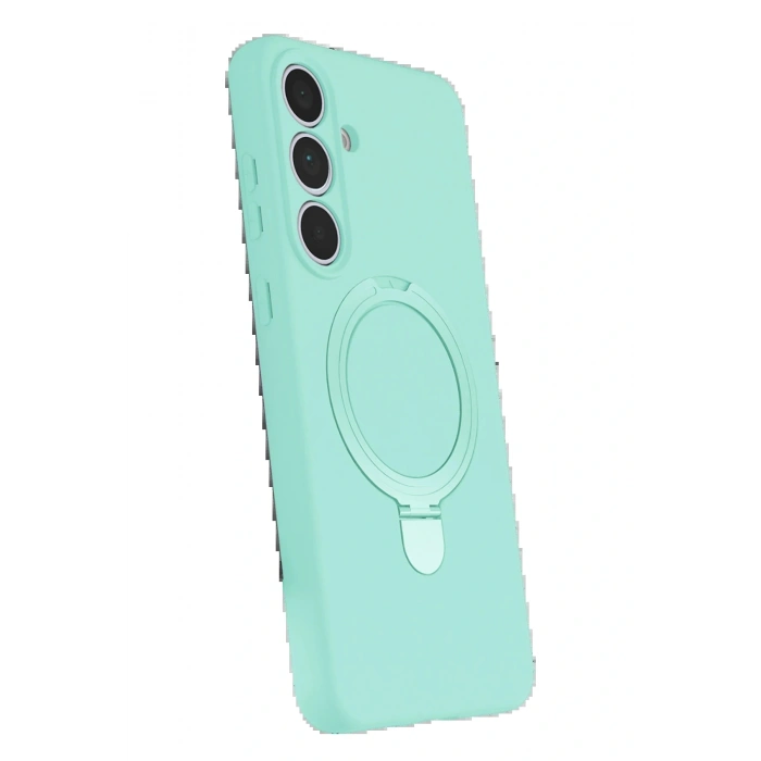 CPT05 Samsung Galaxy S24 FE Regal Magsafe Standlı Kapak - Su Yeşili