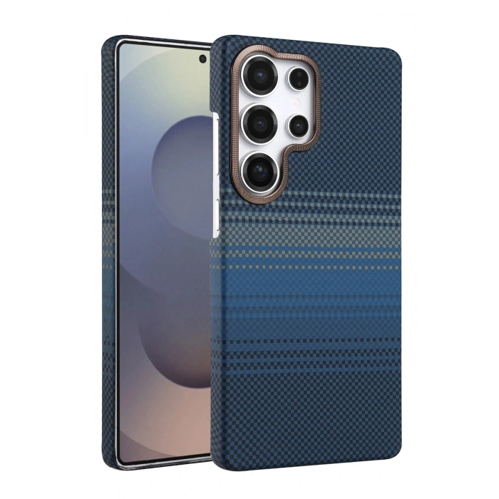 CPT05 Samsung Galaxy S24 Ultra Vega Magsafe Kapak - Mavi