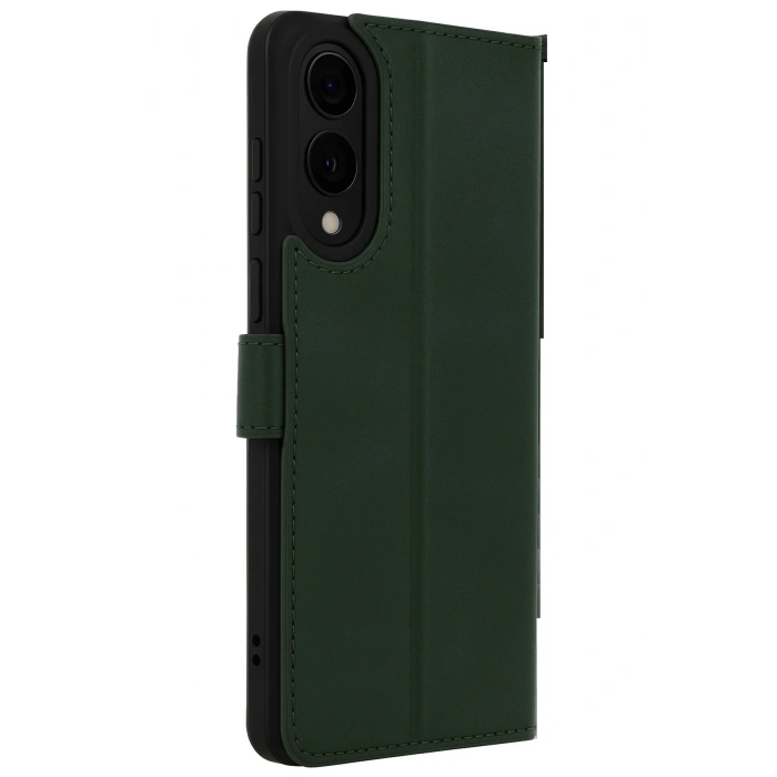CPT05 Samsung Galaxy S25 Edge Trend S Plus Kapaklı Kılıf - Koyu Yeşil