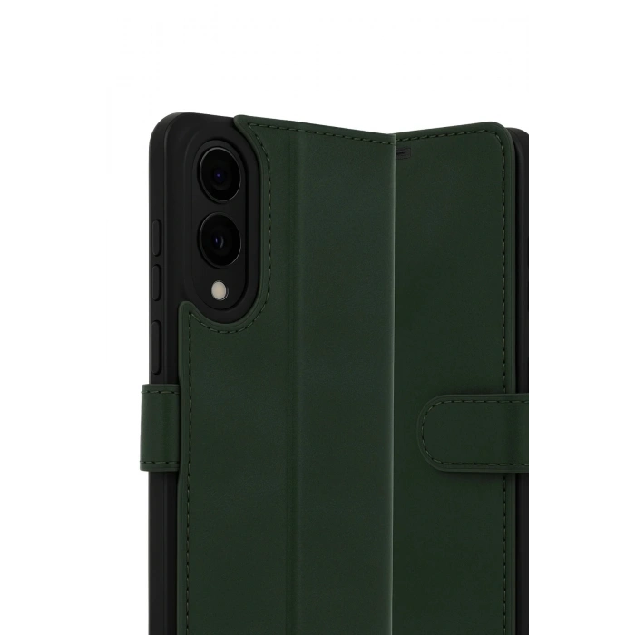 CPT05 Samsung Galaxy S25 Edge Trend S Plus Kapaklı Kılıf - Koyu Yeşil