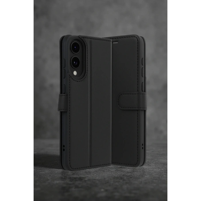 CPT05 Samsung Galaxy S25 Edge Trend S Plus Kapaklı Kılıf - Siyah