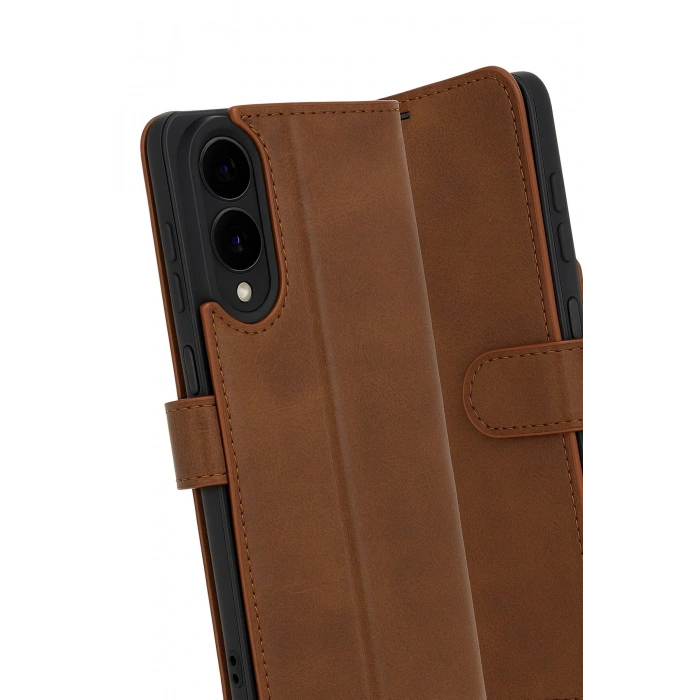 CPT05 Samsung Galaxy S25 Edge Trend S Plus Kapaklı Kılıf - Taba