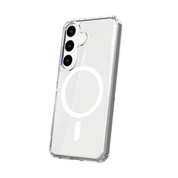 CPT05 Samsung Galaxy S25 FE Kılıf Magneticsafe Şeffaf Silikon - Şeffaf