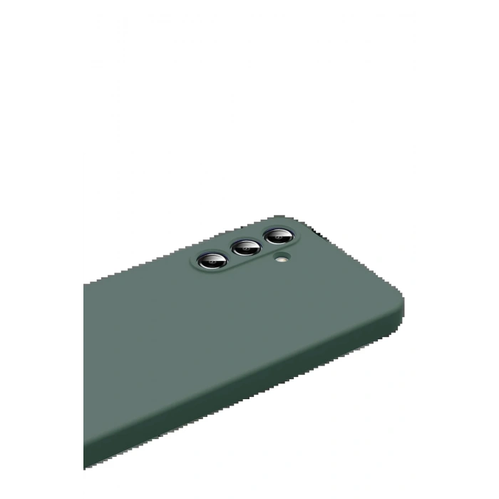 CPT05 Samsung Galaxy S25 FE Nano içi Kadife Silikon - Koyu Yeşil