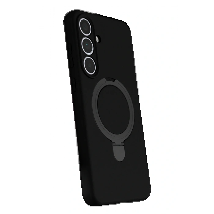 CPT05 Samsung Galaxy S25 FE Regal Magsafe Standlı Kapak - Siyah