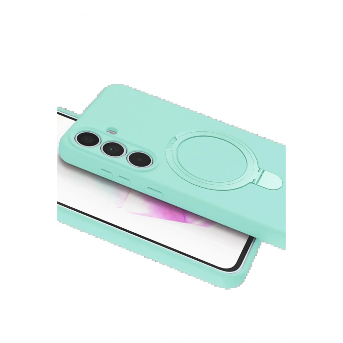 CPT05 Samsung Galaxy S25 FE Regal Magsafe Standlı Kapak - Su Yeşili