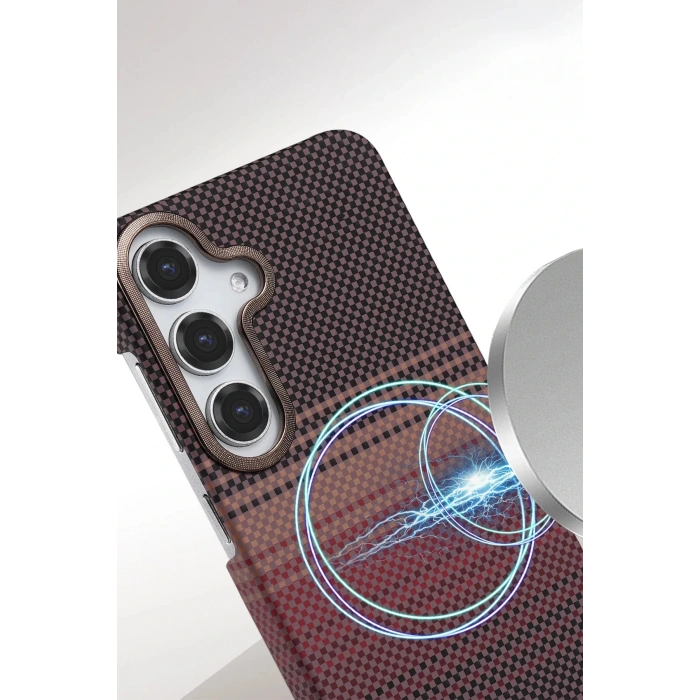 CPT05 Samsung Galaxy S25 FE Vega Magsafe Kapak - Çöl Titanyum