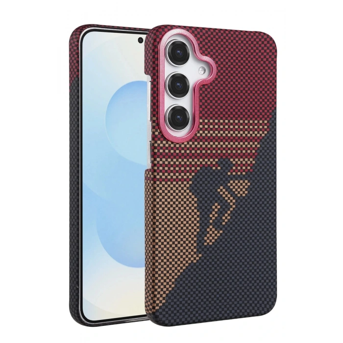 CPT05 Samsung Galaxy S25 FE Vega Magsafe Kapak - Kırmızı