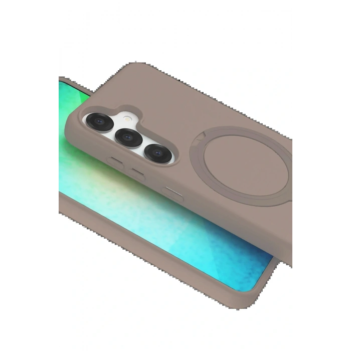 CPT05 Samsung Galaxy S25 Regal Magsafe Standlı Kapak - Çöl Titanyum