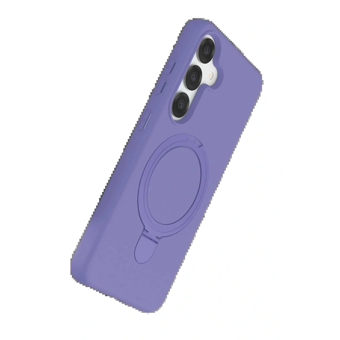 CPT05 Samsung Galaxy S25 Regal Magsafe Standlı Kapak - Lila