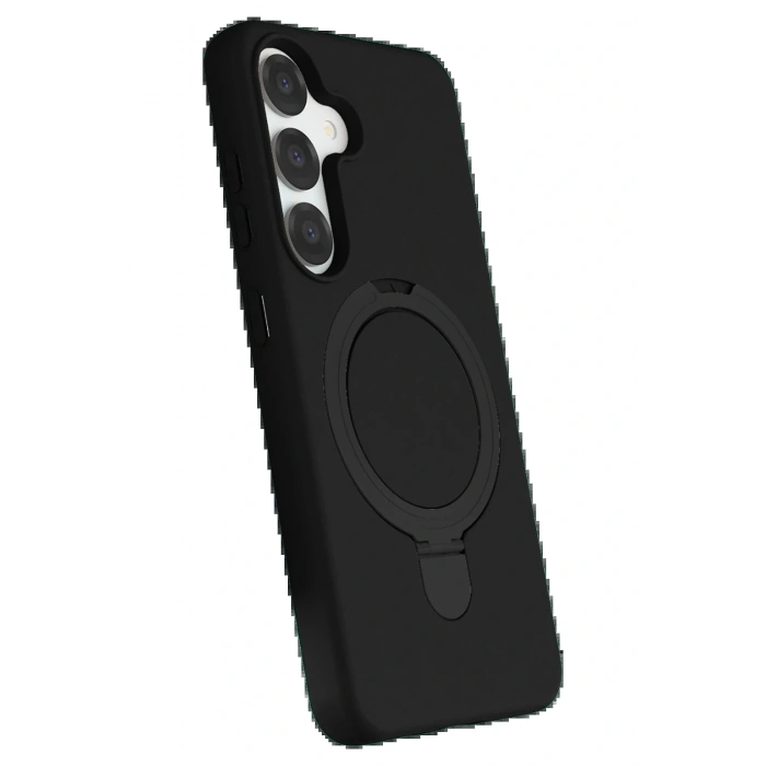 CPT05 Samsung Galaxy S25 Regal Magsafe Standlı Kapak - Siyah