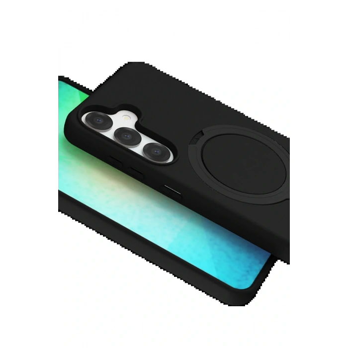 CPT05 Samsung Galaxy S25 Regal Magsafe Standlı Kapak - Siyah