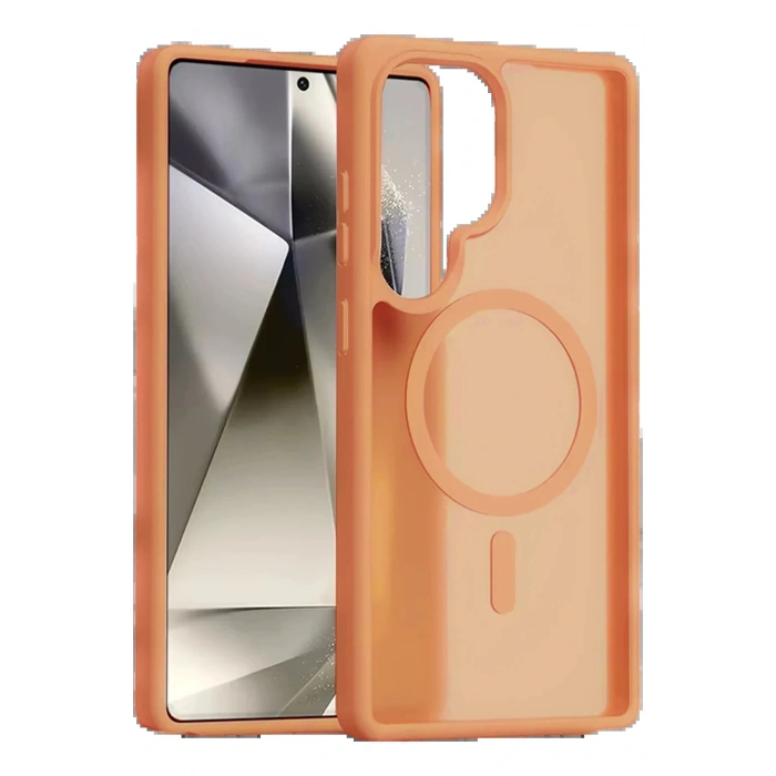 CPT05 Samsung Galaxy S25 Ultra Jota Magsafe Kapak - Turuncu