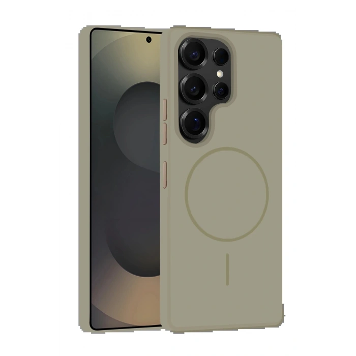CPT05 Samsung Galaxy S25 Ultra Kılıf Jully Magsafe Kapak - Çöl Titanyum