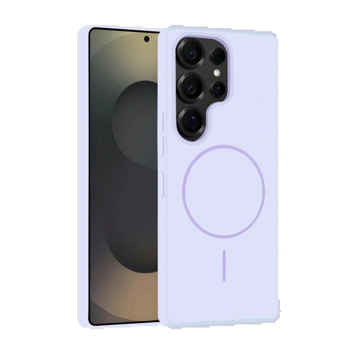 CPT05 Samsung Galaxy S25 Ultra Kılıf Jully Magsafe Kapak - Lila