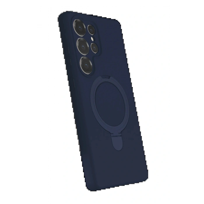 CPT05 Samsung Galaxy S25 Ultra Regal Magsafe Standlı Kapak - Lacivert