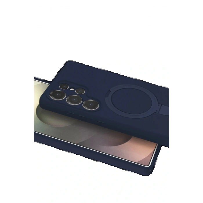 CPT05 Samsung Galaxy S25 Ultra Regal Magsafe Standlı Kapak - Lacivert